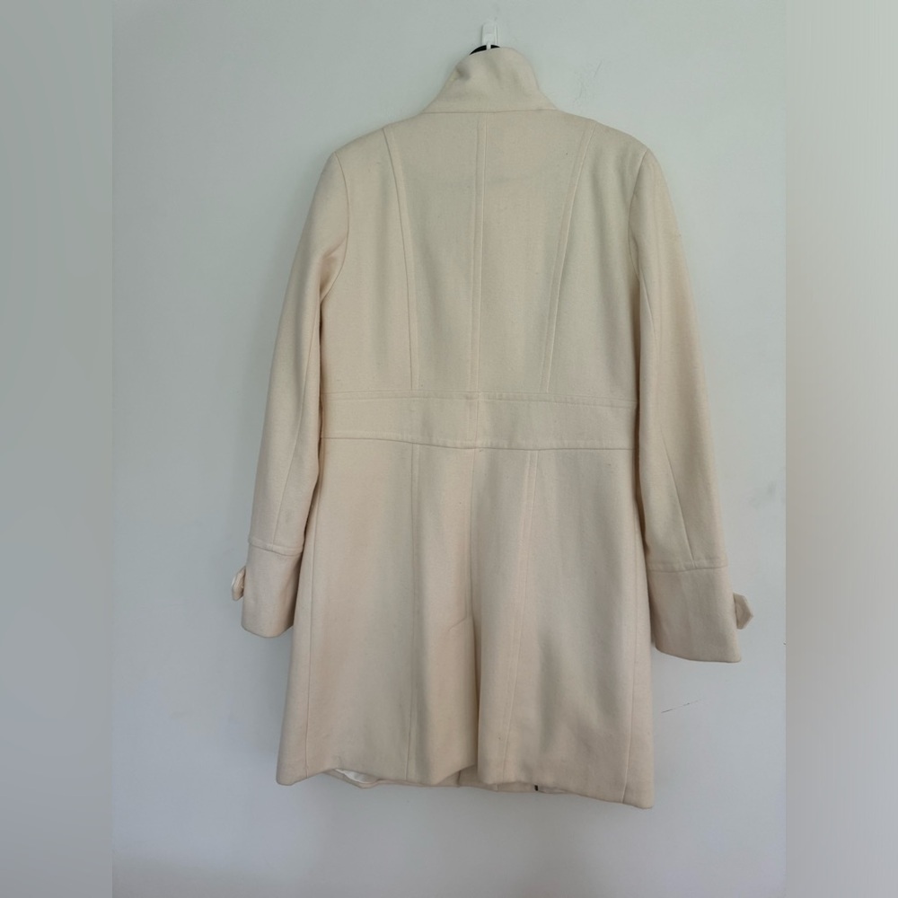 Vintage Reitmans Elegant Cream Women's Wool Blend Coat - Picture 2 of 9
